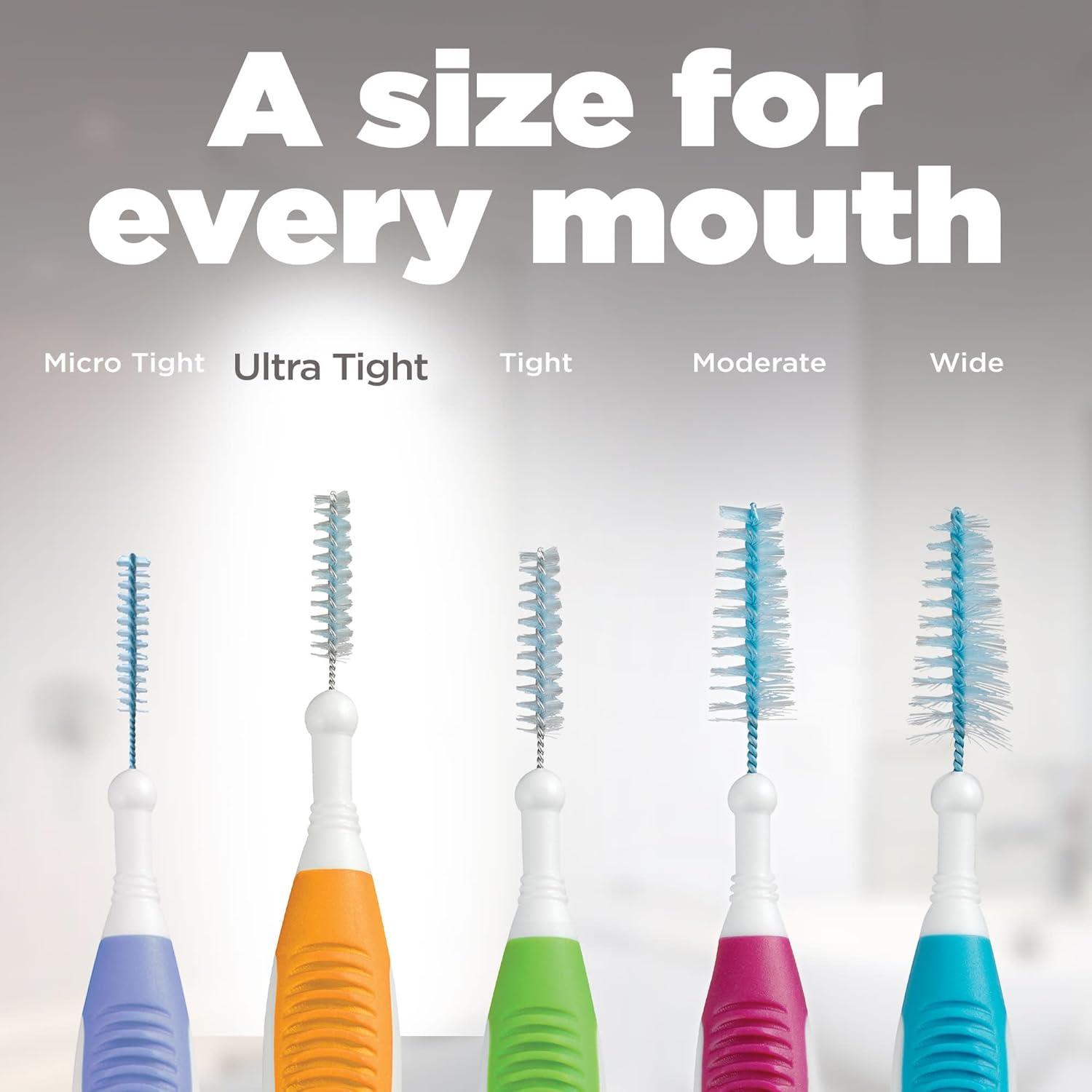 image:imageGUM Proxabrush GoBetweens Moderate Interdental Brushes Soft Bristled Dental Picks for Plaque Removal amp Gum Health Safe for Braces amp Dental Devices 10 CountUltra Tight