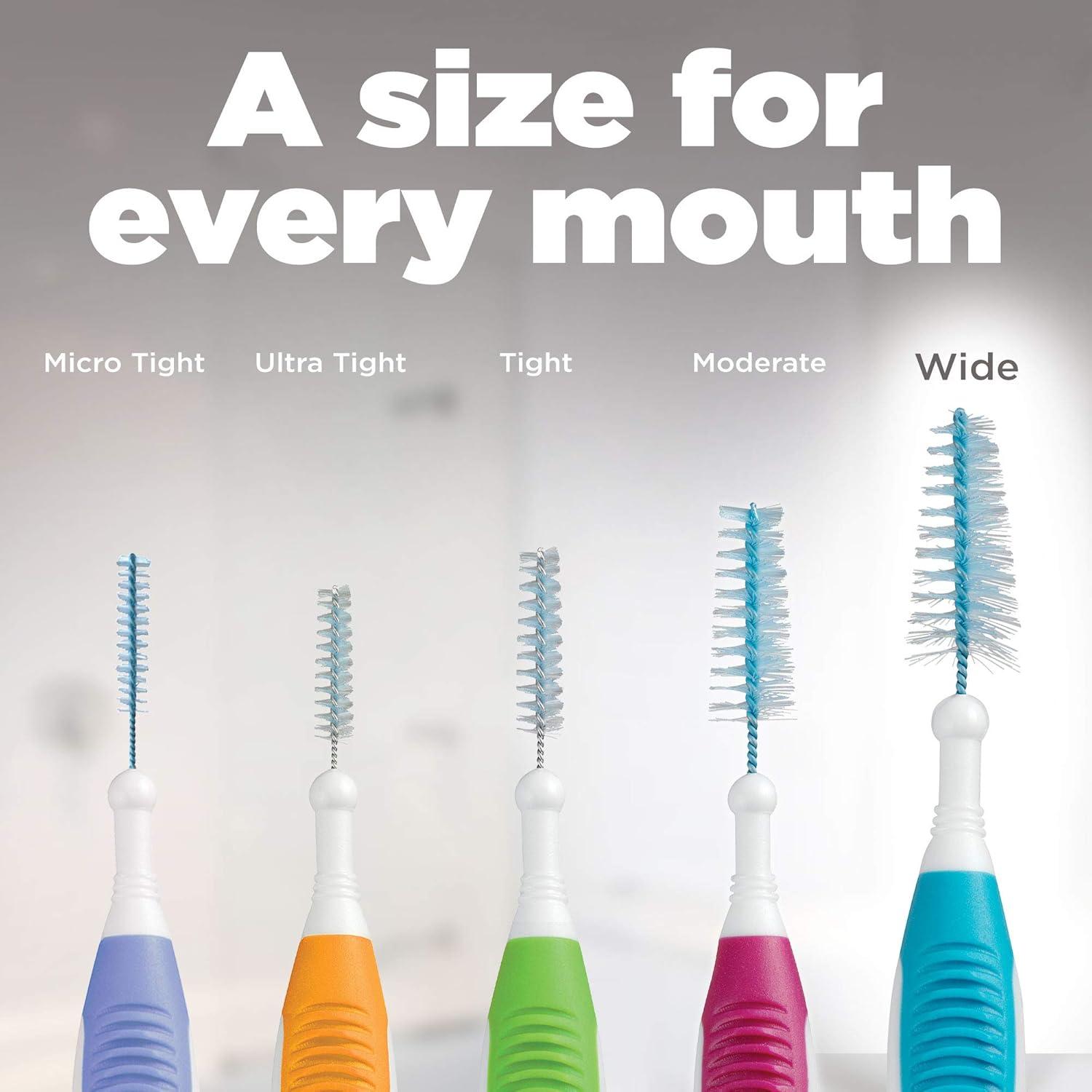 image:imageGUM Proxabrush GoBetweens Moderate Interdental Brushes Soft Bristled Dental Picks for Plaque Removal amp Gum Health Safe for Braces amp Dental Devices 10 CountWide