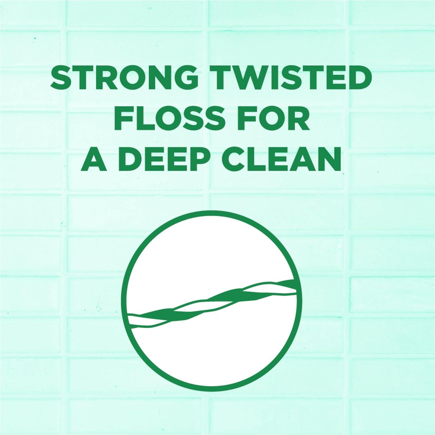 image:imageGUM Twisted Mint Floss Picks Twisted Threads ShredResistant Floss Easy Grip Handle 150 Count Pack of 3