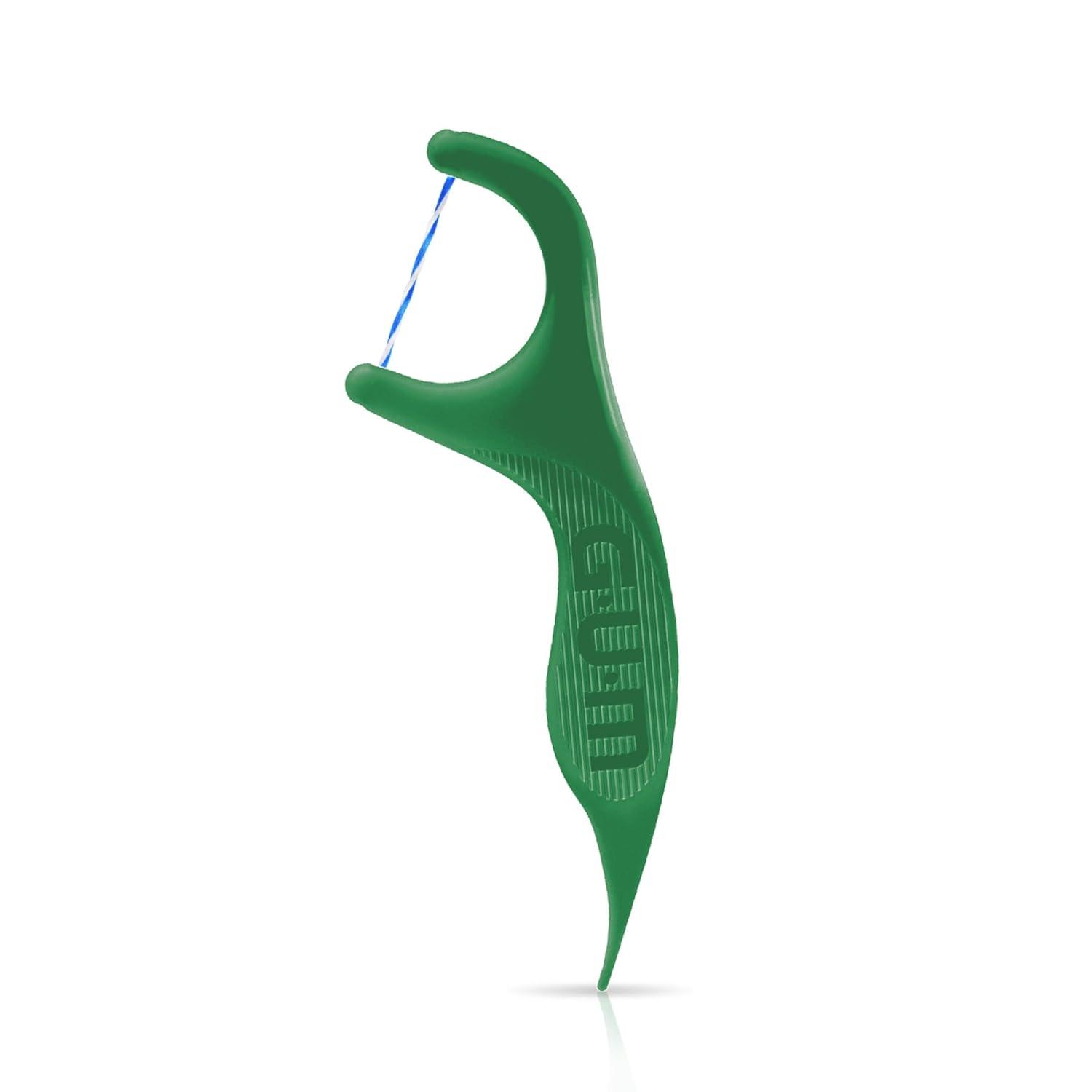 image:imageGUM Twisted Mint Floss Picks Twisted Threads ShredResistant Floss Easy Grip Handle 150 Count Pack of 3