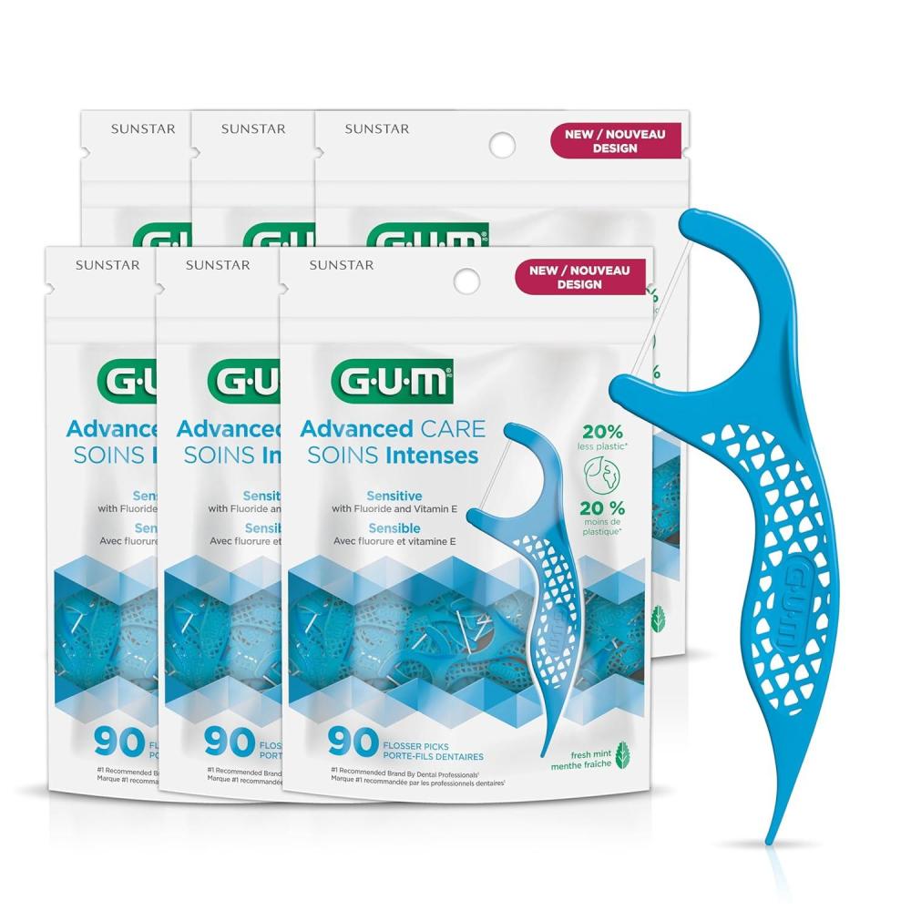 image:imageGUM Advanced Care Floss Picks540 Flossers