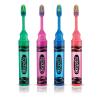 GUM – 228RB Crayola Kids’ Travel Toothbrush, Antibacterial Bristles, Soft, Ages 4+, 2 Count
