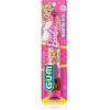 GUM Barbie Kids Battery Power Electric Toothbrush with Suction Cup Base for Home or Travel Oral Health and Dental Plaque Removal, Ages 3+, 1ct(4Pk)(1 Count (Pack of 4))