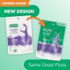 GUM Comfort Slide Floss Picks – Perfect for Tight Teeth – Extra Strong Shred-Resistant Dental Floss, Easy Grip Handle – Dental Flossers for Adults – Fresh Mint Flavor, 120 Count(90 Count)