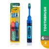 GUM Crayola Kids’ Travel Toothbrush, Antibacterial Bristles, Soft, Ages 4+, 2ct (6pk)