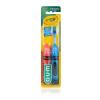 GUM Crayola Kids’ Travel Toothbrush, Antibacterial Bristles, Soft, Ages 4+, 2ct (6pk)