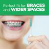 GUM Soft-Picks Wider Space, Easy to Use Dental Picks for Teeth Cleaning and Gum Health, With Convenient Carry Case, Dentist Recommended Dental Floss Picks, 100ct (6pk)