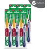 GUM Super Tip Toothbrush, Soft Bristle Toothbrush for Adults with Tongue Cleaner, Compact Head (6pk)(Full Head – Soft Bristles)