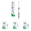 Bundle of GUM Proxabrush Permanent Handle + GUM Proxabrush Go-Betweens Refills – Moderate, 8 Count (Pack of 1) Tight, 8 Count (Pack of 1), Wide, 8 Count (Pack of 1)