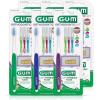 GUM Orthodontic Kit – Features Orthodontic Toothbrush, 3 Proxabrush Sizes and shred-resistant EasyThread Floss, and Mint Ortho Wax, 6pk