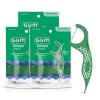 GUM Twisted Mint Floss Picks – Twisted Threads, Shred-Resistant Floss, Easy Grip Handle, 150 Count (Pack of 3)