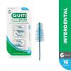 GUM Proxabrush Go-Betweens Refills – Wide – Compatible with GUM Permanent Handle – Reusable Interdental Brushes – Soft Bristled Dental Picks, 16ct (6pk)