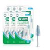 GUM Proxabrush Go-Betweens Refills – Wide – Compatible with GUM Permanent Handle – Reusable Interdental Brushes – Soft Bristled Dental Picks, 16ct (6pk)