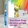 GUM Crayola Twistables Kids Flossers with Fluoride, Three Fun Fruit Flavors, 75 Count and GUM Crayola Marker Children’s Toothbrush, Soft Bristled Kids’ Toothbrush Set Age 3+, Suction Cup Base, 3 Count