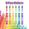 GUM Crayola Twistables Kids Flossers with Fluoride, Three Fun Fruit Flavors, 75 Count and GUM Crayola Marker Children’s Toothbrush, Soft Bristled Kids’ Toothbrush Set Age 3+, Suction Cup Base, 3 Count