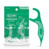 GUM Professional Clean Floss Picks – Extra Strong Shred-Resistant Floss, Easy Grip Handle – Dental Flossers for Adults – Fresh Mint Flavor, 40 Count