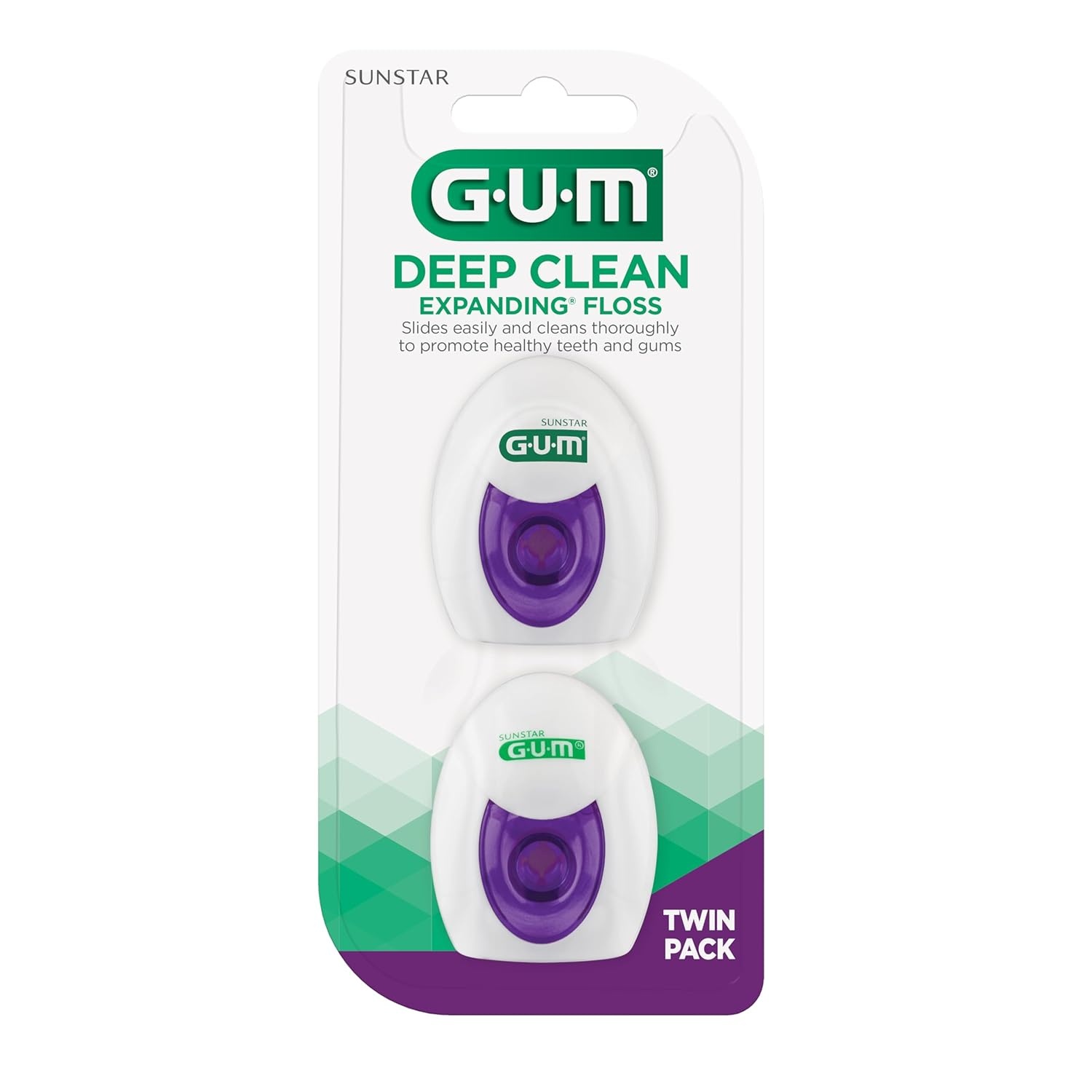 image:imageExpanding Dental Floss Waxed Woven Floss Effective Plaque Removal for Tight Teeth Unflavored 2ct 3pk